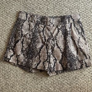 BCBGMaxazria Snake Print Size 4 Shorts
